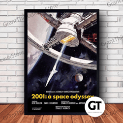 decorative wall art, decorate the living room, bedroom and workplace, 2001 a space odyssey movie canvas canvas wall art