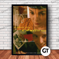 decorative wall art, decorate the living room, bedroom and workplace, amelie movie canvas canvas wall art family decor,