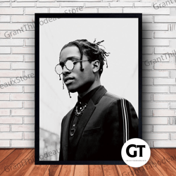 decorative wall art, decorate the living room, bedroom and workplace, asap rocky music canvas canvas wall art family dec