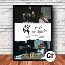 decorative wall art, decorate the living room, bedroom and workplace, asap rocky, tyler the creator music canvas canvas