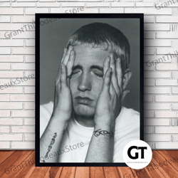 decorative wall art, decorate the living room, bedroom and workplace, eminem music canvas canvas wall art family decor,
