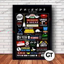 decorative wall art, decorate the living room, bedroom and workplace, friends tv movie canvas canvas wall art family dec