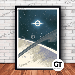 decorative wall art, decorate the living room, bedroom and workplace, interstellar movie canvas canvas wall art family d