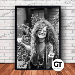 decorative wall art, decorate the living room, bedroom and workplace, janis joplin music canvas canvas wall art family d