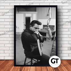 decorative wall art, decorate the living room, bedroom and workplace, johnny cash music canvas canvas wall art family de