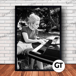 decorative wall art, decorate the living room, bedroom and workplace, lady gaga music canvas canvas wall art family deco