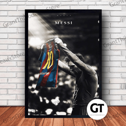 decorative wall art, decorate the living room, bedroom and workplace, lionel messi canvas canvas wall art family decor,