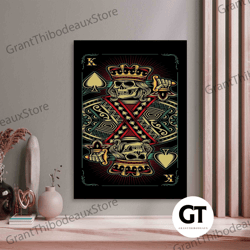 decorative wall art, decorate the living room, bedroom and workplace, wall art poker card, poker canvas wall art, money