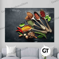 decorative wall art, decorate the living room, bedroom and workplace, wall art spices, abstract wall art, indian spices