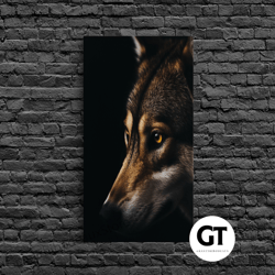 Animal Prints, Timber Wolf, Portrait Of A Wolf, Framed Decorative Wall Art, Wolf Photography Art, Timber Wolves Art