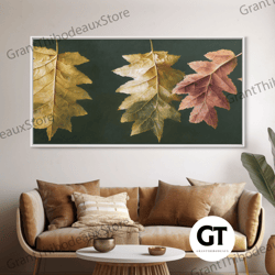 autumn leaf arrangement wall decor, ready to hang decorative wall art wall art, fall decor