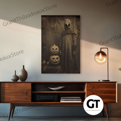 black and white art, halloween wall art, horror decor, dark art print, decorative wall art, wall art, vertical print, ho