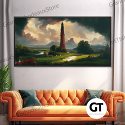 dark tower, high fantasy art decorative wall art, unique wall art, fantasy concept art