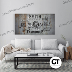 farmhouse canvas sign rustic farm wall art decor family last name farm sign homestead sign decorative wall art farmhouse