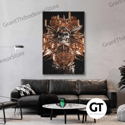 gold detail wall art, gladiator wall decor, art deco canvas art, roll up canvas, stretched canvas art, framed wall art p