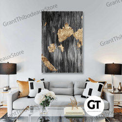 gold detailed wall art, black lines canvas art, abstract wall decor, roll up canvas, stretched canvas art, framed wall a
