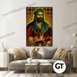hazrat ali wall art, kaaba canvas art, prayer, religion wall decor, roll up canvas, stretched canvas art, framed wall ar