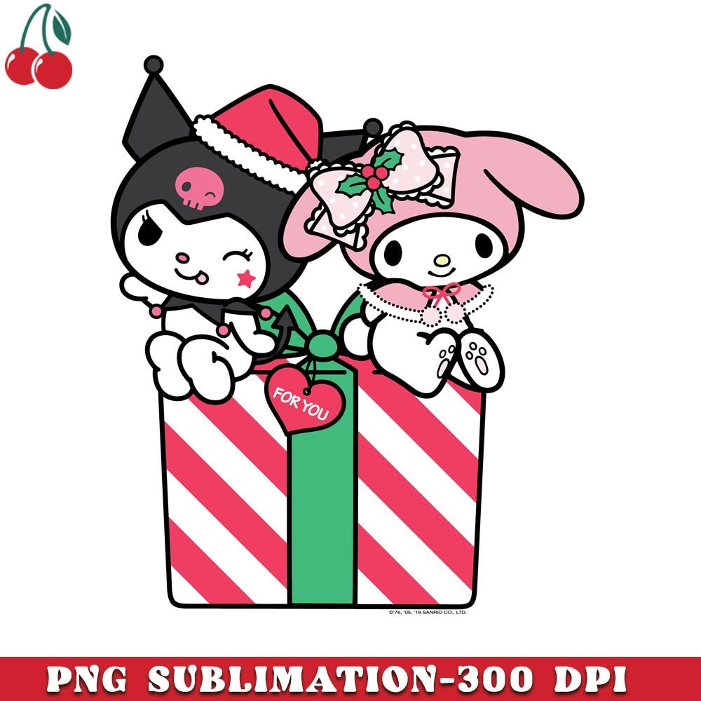CR151223290-My Melody and Kuromi Christmas Gift PNG Download.jpg