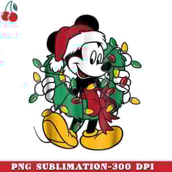 disney mickey mouse christmas lights png download
