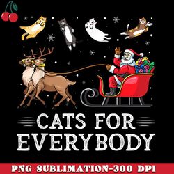 cats for everybody christmas cat funny xmas santa png download