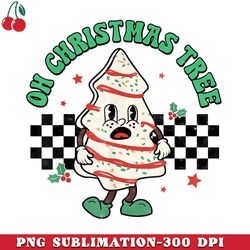 oh christmas tree cakes debbie becky jen groovy retro pajama png download