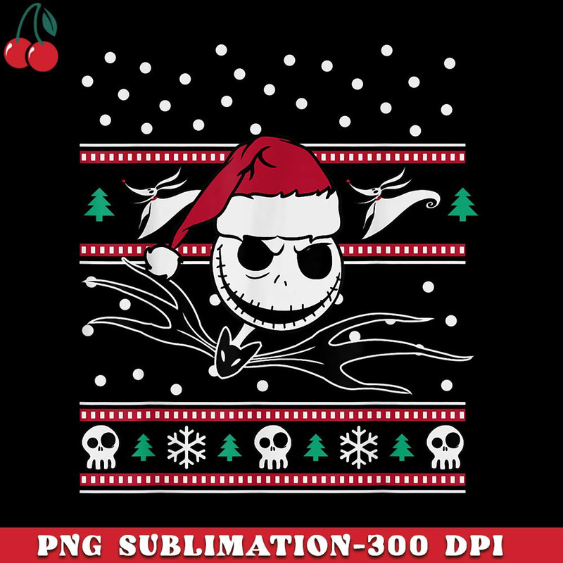 CR151223118-Disney Nightmare Before Christmas Jack BW Tshirt PNG Download.jpg