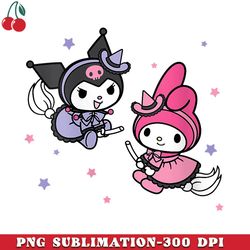 my melody kuromi little witches halloween png download