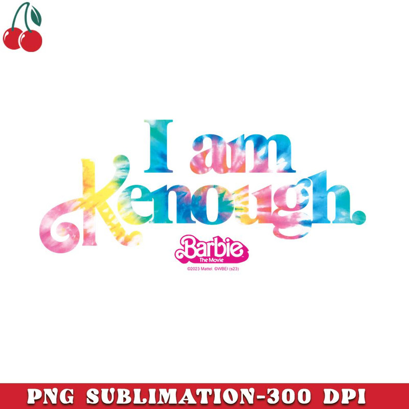 CR15122328-Barbie The Movie I Am Kenough Tie Dye Logo PNG Download.jpg