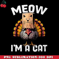 thanksgiving funny turkey fake cat disguise fall holiday png download