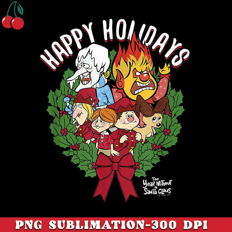 CR151223384-The Year Without A Santa Claus Group Shot Wreath Poster PNG Download.jpg