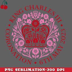 king charles iii coronation pink png download