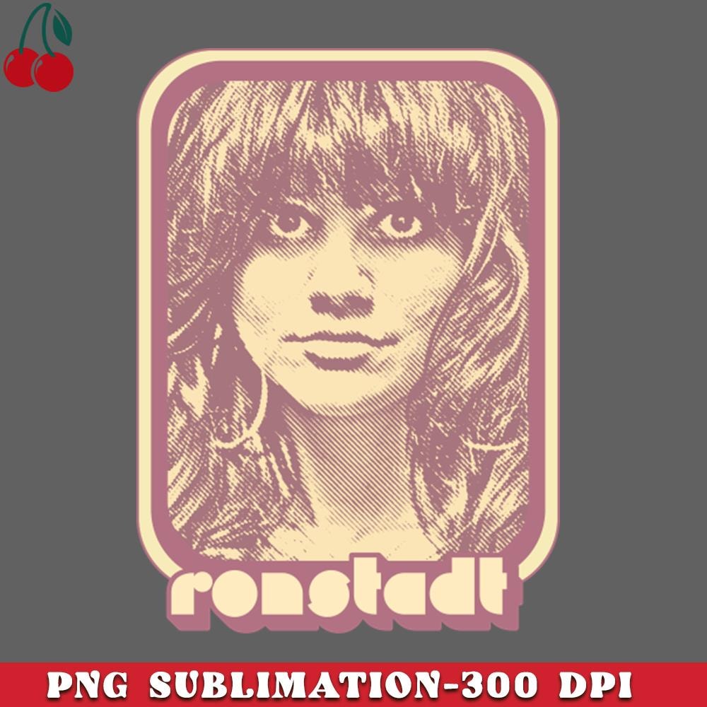 CL2612231591-Linda Ronstadt Retro s Style Fan Art Design PNG Download.jpg