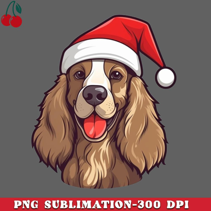 CL261223310-Kawaii English Cocker Spaniel Christmas PNG Download.jpg
