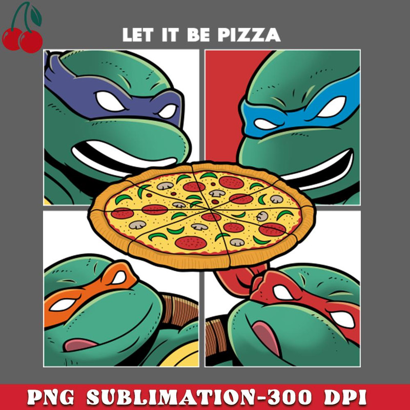 CL2612231319-Let it be Pizza Lover Ninja Turtles TMNT Music Band album Art PNG Download.jpg