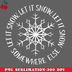 let it snow somewhere else png download