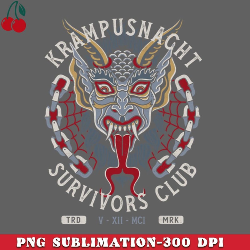 CL261223867-Krampus Survivors Club Creepy Tattoo Style Christmas Holiday Design PNG Download.jpg
