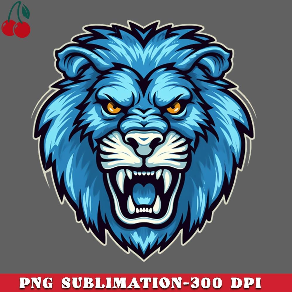 CL2612231802-Loin Face in Blue Tones PNG Download.jpg