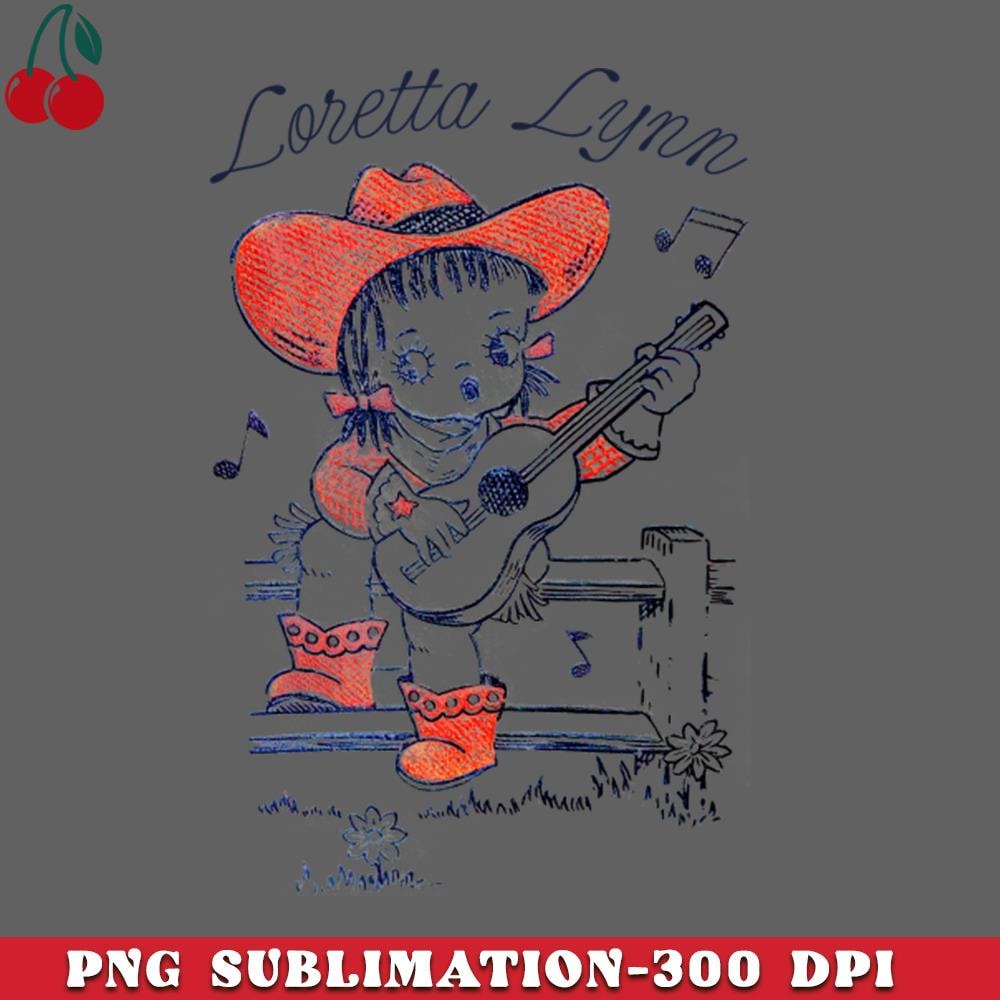 CL2612231863-Loretta Lynn Retro Style Country Fan Design PNG Download.jpg
