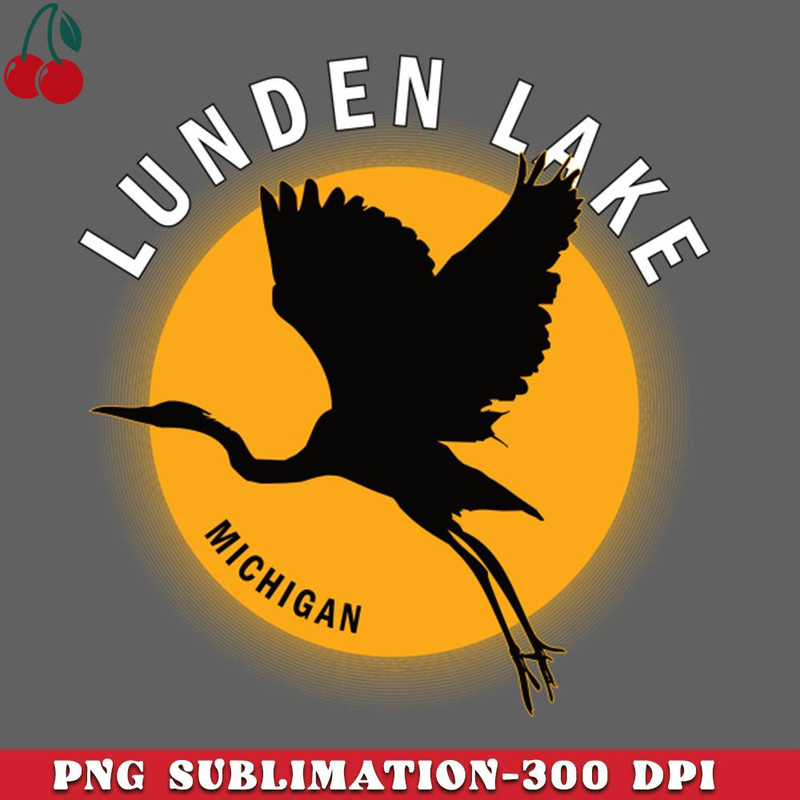 CL2612232134-Lunden Lake in Michigan Heron Sunrise PNG Download.jpg