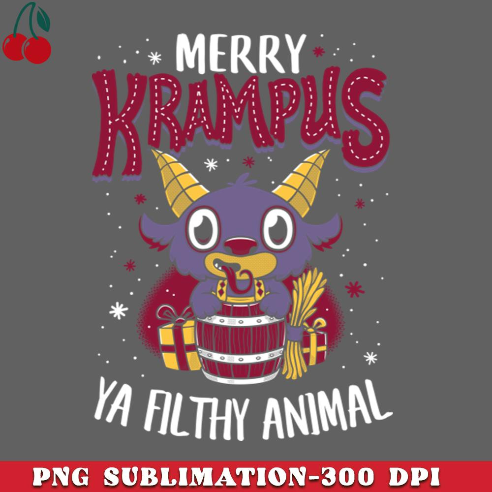 CL2612233066-Merry Krampus Ya Filthy Animal Creepy Cute Christmas Monster PNG Download.jpg