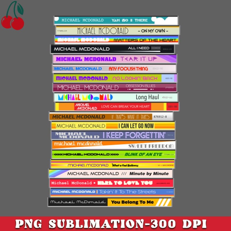 CL2612233194-Michael McDonald The Singles Retro CD Stack PNG Download.jpg