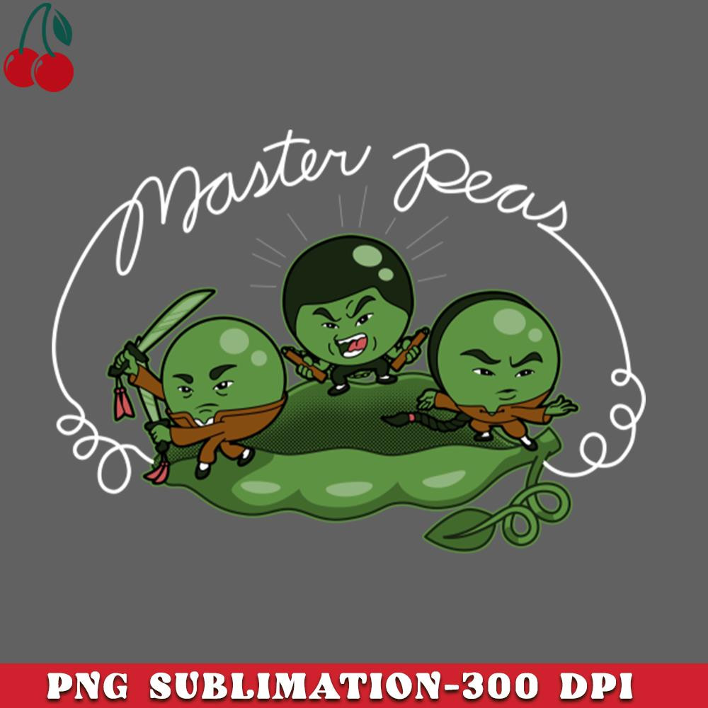 CL2612232692-Master Peas Cute Kungfu Masters Vegan Cute Food Cartoon PNG Download.jpg