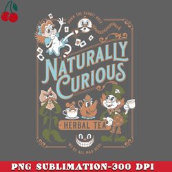 naturally curious cartoon alice in wonderland herbal tea png download