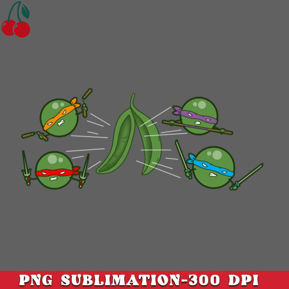 CL2612234872-Ninja Peas TMNT Ninja Turtles Parody Kawaii Ninja Veggie Peas PNG Download.jpg