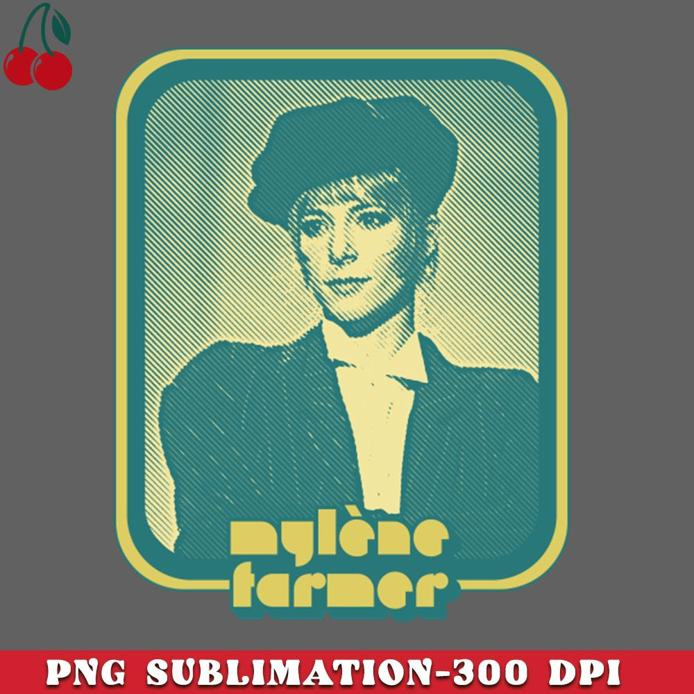 CL2612234220-Mylene Farmer Retro Francophile Fan Design PNG Download.jpg