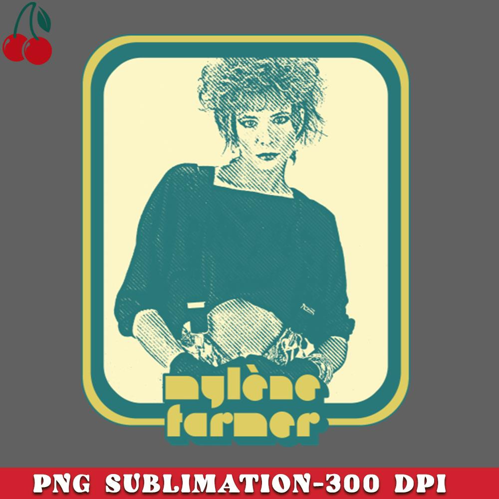 CL2612234221-Mylene Farmer Retro Francophile Fan Design PNG Download.jpg