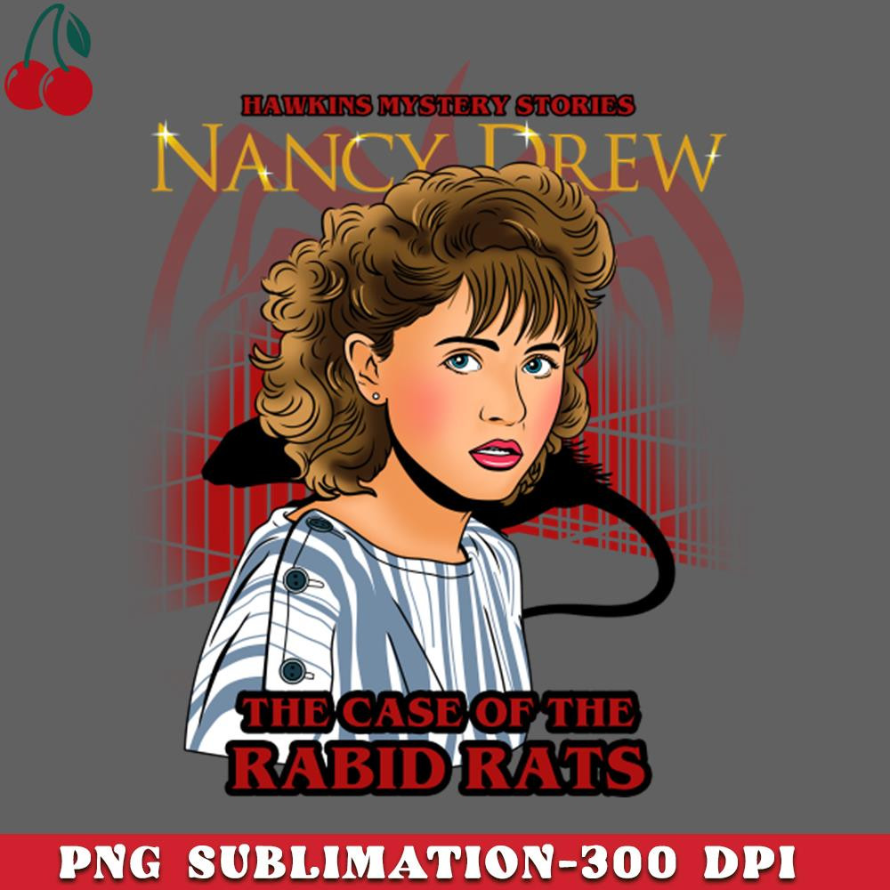 CL2612234272-Nancy Drew Nancy Wheeler Hawkins s Mystery Horror Scifi Series Parody PNG Download.jpg