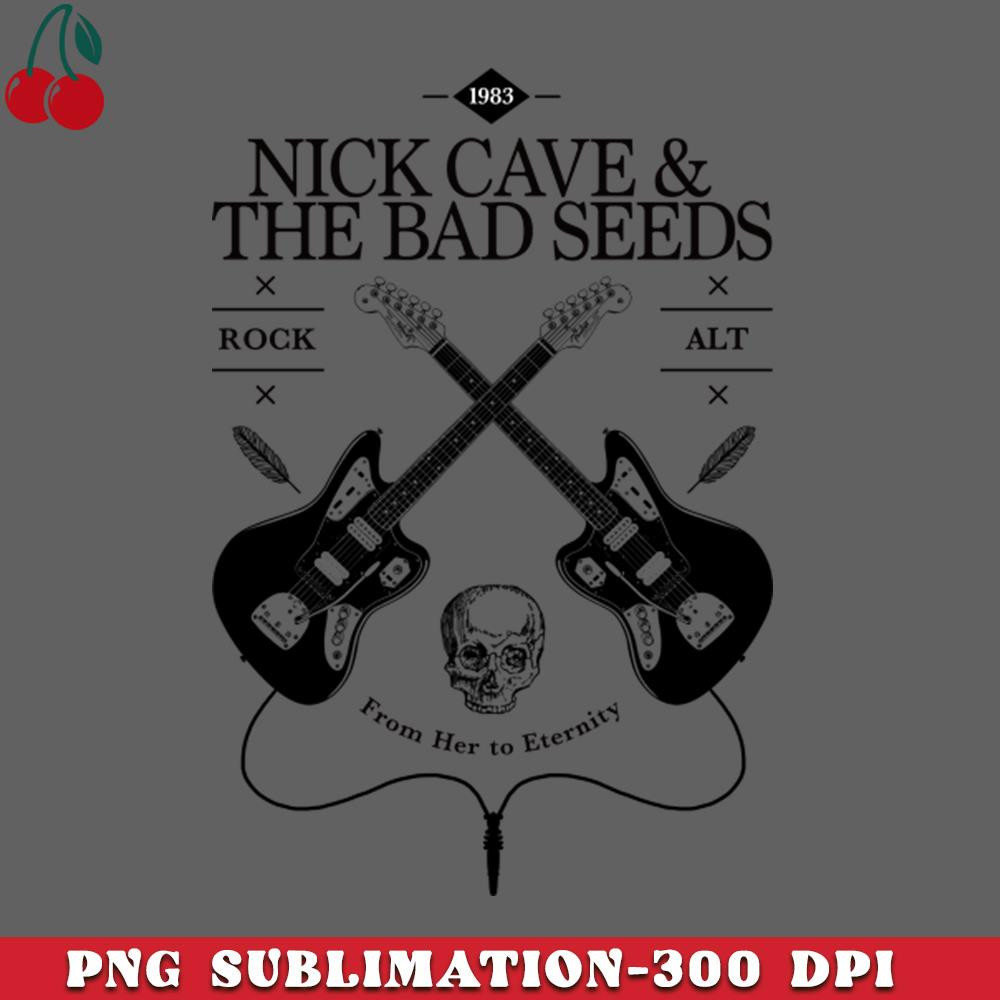 CL2612234740-Nick Cave and The Bad Seeds Guitar Vintage Logo PNG Download.jpg