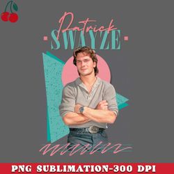 patrick swayze retro style fan art png download