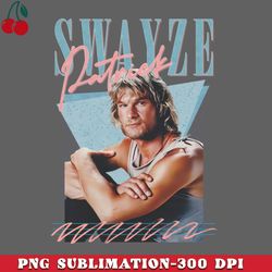 patrick swayze s styled retro graphic design png download